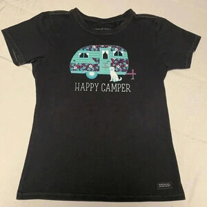 Life Is Good Women’s Crusher happy camper Tee,Size X-Small.